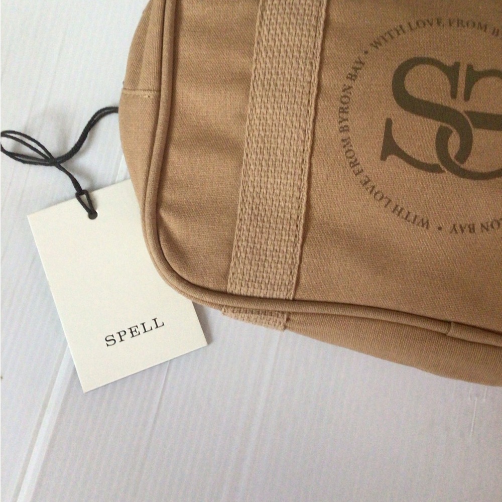 NEW! Rare Spell Sandstone Canvas Travel Pouch in Tan - Picture 7 of 9